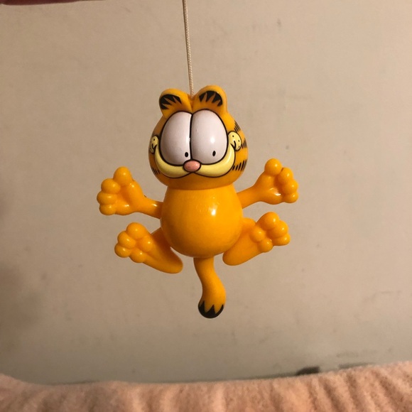 Paws Garfield Suction Cup Pull String Climbing & Moving Cat 4” Works - Picture 5 of 9